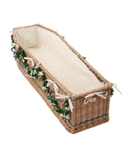Cotton/Calico Liner for UK Sourced & Made Willow Coffins