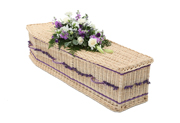 UK Sourced & Made White Willow Curved End Coffin