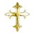 Raised Plastic Gothic Cross Ornament